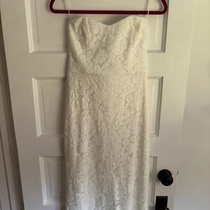 Bardot white Sheath V-Neck Sleeveless